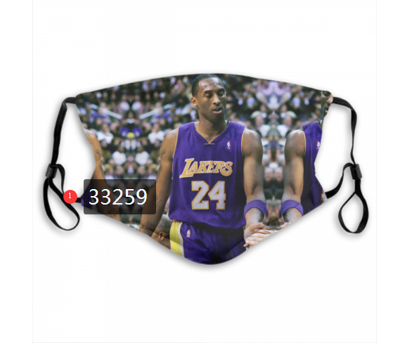 2021 NBA Los Angeles Lakers #24 kobe bryant 33259 Dust mask with filter